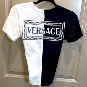 INSPIRED TWO TONE DESIGNER TOP